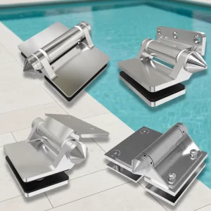 Child Protection Modern Outdoor Self closing Stainless Steel Magnetic Gate Door Latch Spring Hinge Pool Fence Glass Railing
