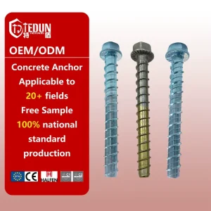 China ETA Screws for Cracked Concrete Masonry Screws Heavy Duty Concrete Masonry Screw Anchors Concrete Screw Anchor