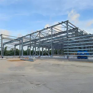 China Factory Carbon Steel Light Metal Building Kits Solid H-shape Steel Beam ERW Welded Square Steel Structures Workshop