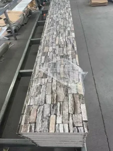 China Factory Colored Sandwich Panel Different Stone Styles Insulated Customized Modern Design Wall Panel