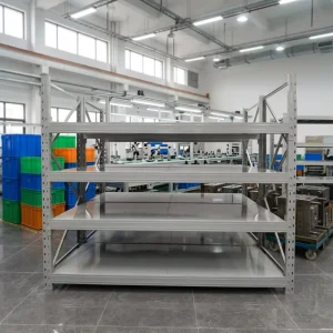 China Factory Direct Sales 300-500kg Adjustable Anti-Rust Durable Heavy Duty Powder Coated Steel Warehouse Rack Multi-Layer