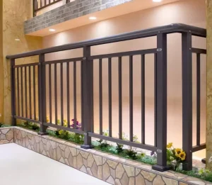 China Factory Direct Selling Modern Stainless Steel Zinc Steel Horizontal Balcony Railings Stair Balustrade Custom Villa