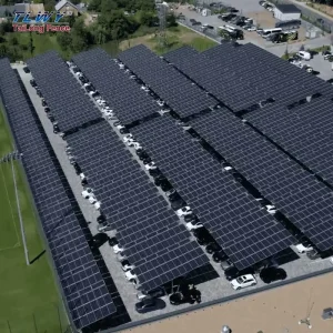 China Factory Modern Designs Solar Panel Carport with Aluminum Frame Installation Solar Carport System