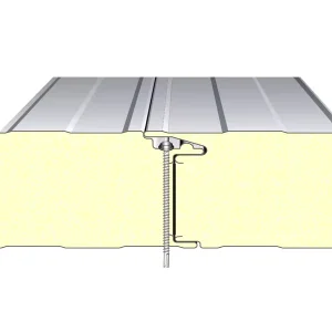 China Factory Price Fireproof PU Polyurethane Corrugated Sandwich Roofing Panel with PUF Foam Wall PRP Insulated