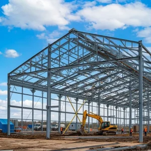 China Factory Steel Structure Workshop Industrial Factory Building Heavy Duty Metal Frame Workshop for Manufacturing Plant