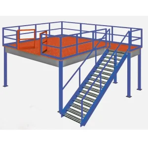 China Factory Steel wooden Mezzanine Floor Racking Mattresses Storage Multi Level Warehouse Rack