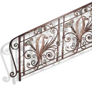 China Factory Wrought Iron Railings Metal Railing Outdoor Stairs