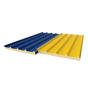China Fireproof Insulated Soundproof Roof Tiles EPS PU Sandwich Panels Color Steel Roof