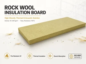 China Insulation 50 200mm Fire Rated Rock Wool Waterproof Roof Insulation Materials Rock Wool
