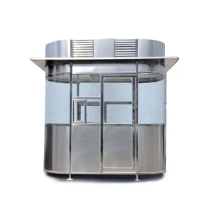China Manufacturer Made Build Fast Building Prefab Sentry Kiosk guard Security Booth