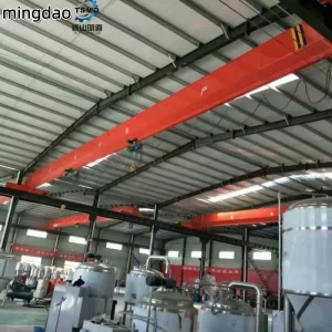China Manufacturer Single Girder Bridge Crane Track Running Overhead Crane for Industrial Production Line