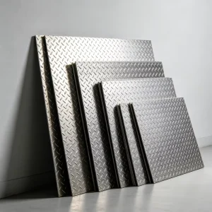 China Manufacturer Supply Stucco Embossed Anti Slip Steel Plate for Escalator Steps and Pedestrian Bridges