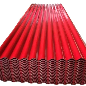China Metal Color Coated Corrugated Steel Roofing Sheet Color Pre Painted Wave Steel Siding Sheet