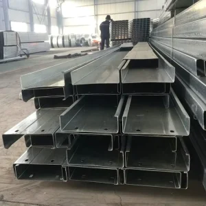 China Price Iron Purline Galvanized C Channel Steel Purlin For Structure