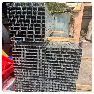 China Source Factory Strut Channel Support System Slotted Steel Column Fence Post C Channel Sizes Chart 21 62mm Welding Cutting