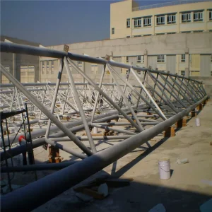 China Steel Structure Factory Large Span Galvanised Steel Structure Truss Airport Roof Design Price Steel Pipe Truss Airport Roof