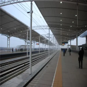 China Steel Structure Factory Light Weight Long Span Welded Galvanized Steel Roof Truss for Railway Station Steel Truss Airport Stadium Roof