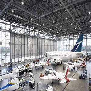 China Steel Structure Factory Price China Prefab Steel Frame Roof Truss Structure Hangar Steel Pipe Truss Roof