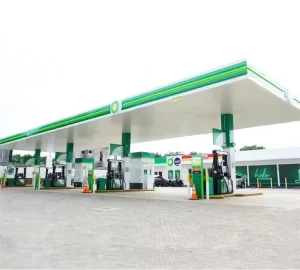 China Steel Structure Span Frame Gas Station Shed Petrol Station Canopy Design Customazition Modern Designed