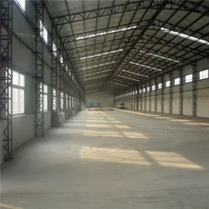 China Steel structure factory prefabricated galvanized steel truss frame roof for warehouse high rise warehouse building