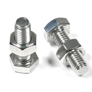 China Supplier Carbon Steel Hex-Head Full-Thread Bolts, M6-M30, with Nut for Heavy Industry