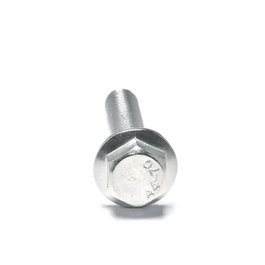 China Supplier Stainless Steel Hex Flange Bolt Metric Full Thread M4-M18 Plain Finish Flange Bolts