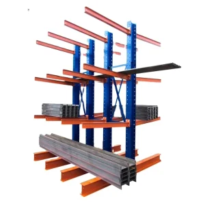 China Supplier Warehouse Industrial Double Side Steel Heavy Duty Cantilever Rack System for Pipe and Sheet Metal Storage