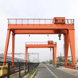 China Top Supplier Double Girder Travelling Gantry Crane 6-70 Ton with Electric Trolley for Industrial Use