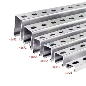 China’s Cold Rolled C-Channel Steel Truss Perforated Purlins Galvanized Steel Profiles for Warehouse 3D Model Design Solution