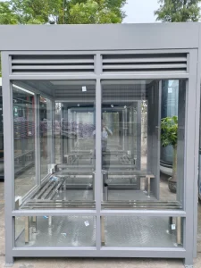 Chinese Steel Structure Removable Side Container Frame Waterproof Windproof Portable Mobile Sandwich Panel Security Guard Booth