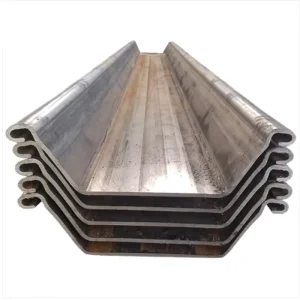 Civil Engineering Hot Rolled Steel Sheet Pile Retaining Wall Support Piling