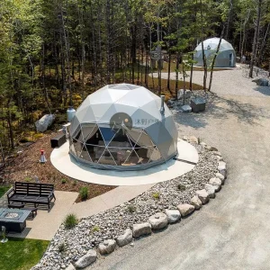 Clamping Straight Bracing PVC Four-Season Fireproof Waterproof Outdoor Dome Tent for Restaurant Igloos