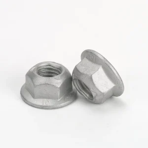 Class 10 All-Metal Locking Flanged Nut, ISO 7044, Carbon Steel, Dacromet 720h