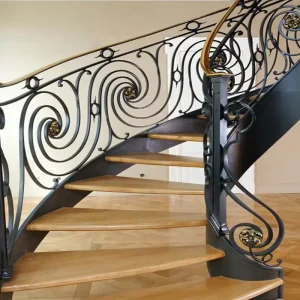 Classic Steel Hand Railings Forged Wrought Iron Staircase Railings