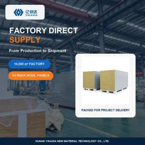 Cleanroom Rock Wool Sandwich Panel Fire Resistant Contemporary Design for Laboratory Hospital Food Industry