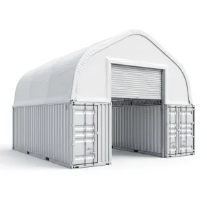 Clear Span 610g PVC UV Resistant Galvanized A Frame Shipping Container Storage Tent for Emergency Relief Supply Storage