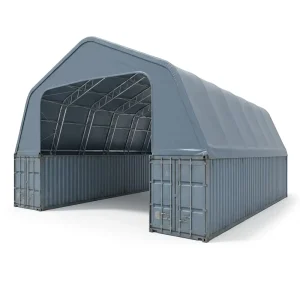 Clear Span 610g PVC UV Resistant Galvanized A Frame Shipping Container Storage Tent for Industrial Workshop Storage