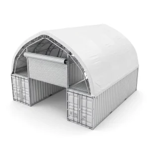 Clear Span 610g PVC UV Resistant Galvanized A Frame Shipping Container Storage Tent for Warehouse Outdoor Freight Storage