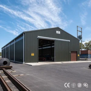 Clear Span Box Column Steel Structure Warehouse for Distribution Hub Green Building Professional Team Economic Choice