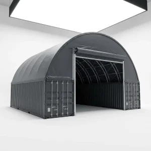 Clear Span Snow Load Resistant Hot dip Galvanized Hoop Container Canopy for Industrial Workshop Storage