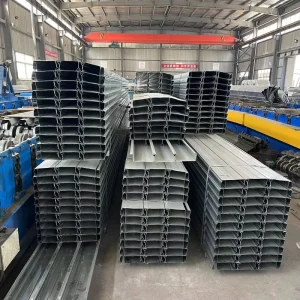 Closed end Floor Decking YXB65 166 500 Custom made Galvanised Steel Decking for Load bearing Steel framed Industrial Buildings