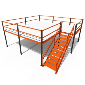 Clothing Goods Attic Shelves Custom Warehouse Platform Industrial Floor H Steel Mezzanine Storage Racks