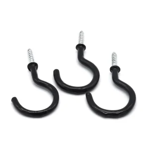 Coated Wood Eye Bolt Set for Color-Coded Tool and Accessory Management