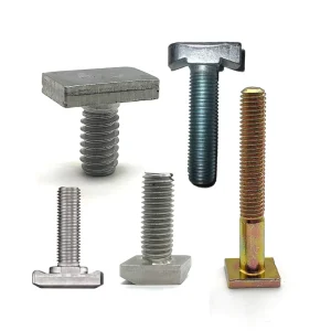 Cold Forging Square Hammer T Head Track Bolts Carbon Steel 10B21 8 8 Silver T Bolt Tee Head Hammer Bolts for Car Tent