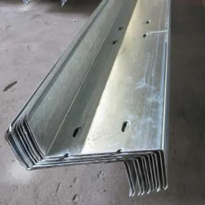 Cold Formed Galvanized Steel Z Profiles Structural Purlins with Welding Services Q235 Grade