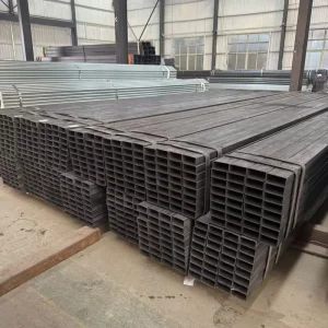 Cold Rolled Iron Steel Black Square Rectangular Hollow Section Steel Welded Tubes for Outdoor Construction Projects