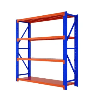 Cold-Rolled Steel Warehouse Shelving Unit Adjustable Layers Corrosion Protection Electrostatic Powder Coating Beam Racks Storage