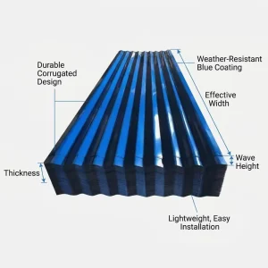 Color Coated ASTM Standard Roofing Sheet Z30-Z40 0.14-0.20mm Corrugated Steel Panel Cutting Bending Welding