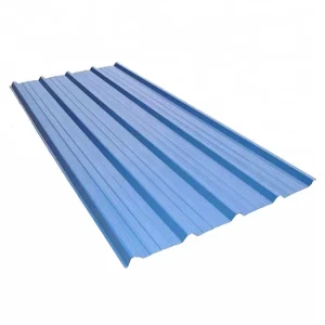 Color Coated Aluzinc Corrugated Roofing Sheets Prepainted Metal Roof Panels For Industrial Buildings