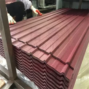 Color Coated Corrugated Galvanized Steel Sheets Red Blue Green Metal Roofing & Wall Panels with Cutting Welding Bending Services